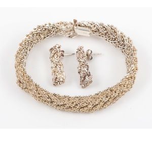 📩💌vintage Premex sterling bracelet and earrings